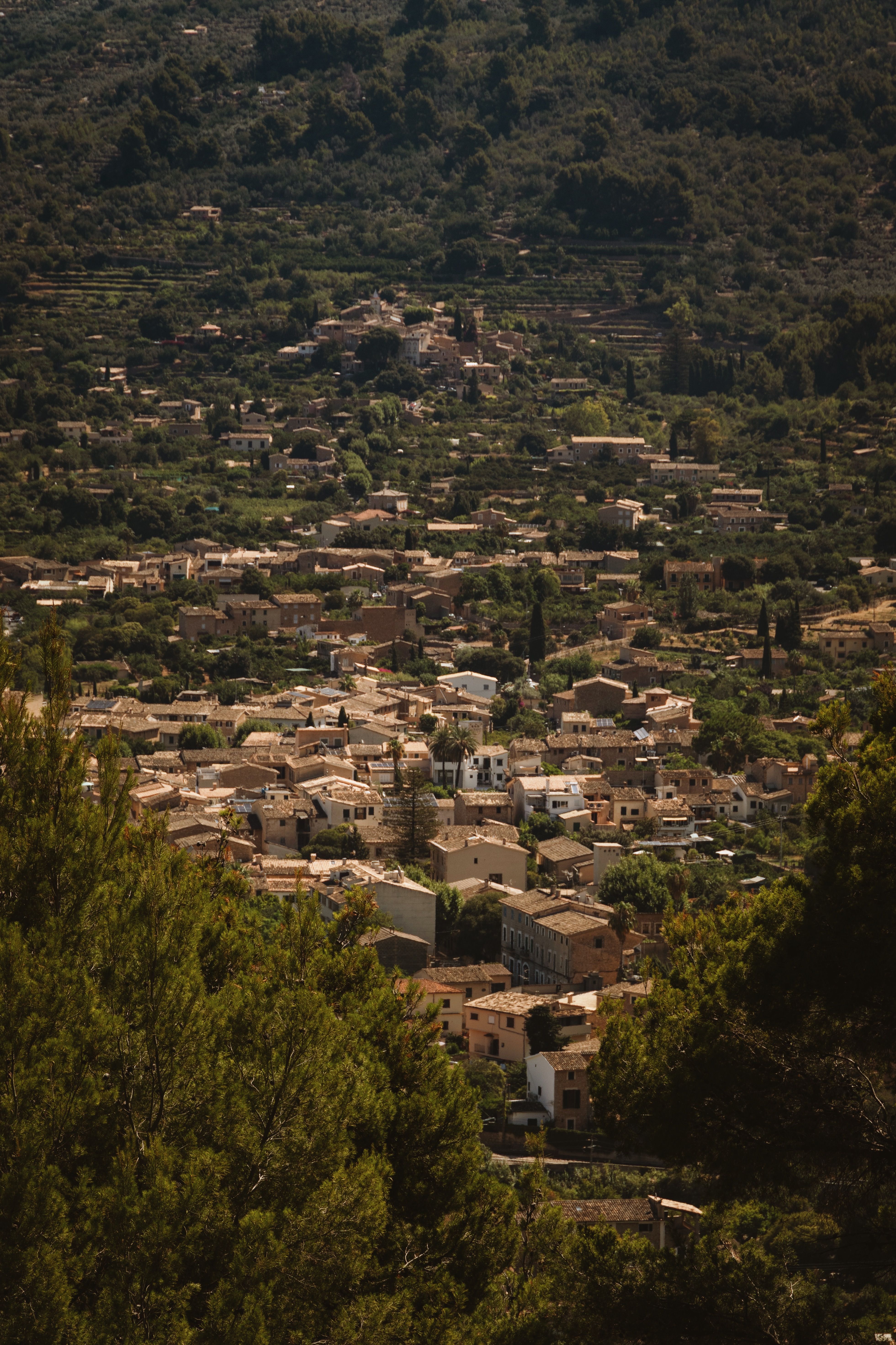 The interior Tramuntana mountain range